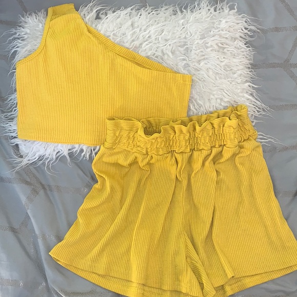 One Shoulder Short Set